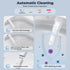Smart Bidet Toilet with Built-in Tank & Foam Shield, Auto Open/Close Foot Sensor Flush Dryer Heated Seat Soft Close Elongated One-Piece Design, 12 in. Rough In, 110V-120V (ZYS1)